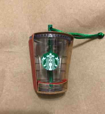 Starbucks Coffee HTF 2014 Cold Cup Christmas Ornament W/ Straw Miniature Mini - Sold on eBay Jan, 7th 2020 for $15.99