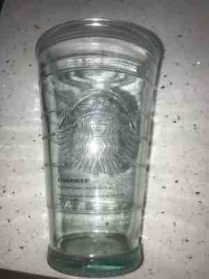 RARE STARBUCKS Glass Cup To Go Clear Recycled SPAIN Straw Cold RARE 16 oz  - Sold on eBay Jan, 7th 2020 for $24.99