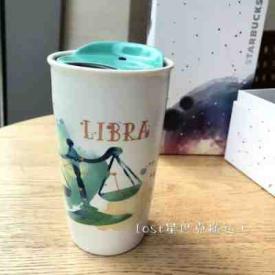 New China 2017 Starbucks 12oz Constellation Astrology Zodiac Sign Libra Mug - Sold on eBay Jan, 7th 2020 for $55.99