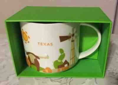 Starbucks Coffee 2016 YAH Mug TEXAS You Are Here Collection 14 oz NWT box - Sold on eBay Jan, 7th 2020 for $26.95