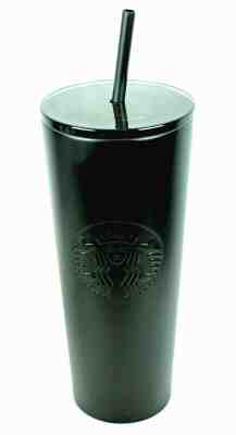 Starbucks 2019 MATTE BLACK Stainless Steel Cold Cup Tumbler Venti 24 oz rare - Sold on eBay Jan, 7th 2020 for $31.99