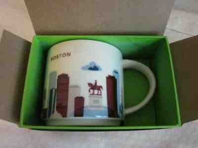 Starbucks Coffee YOU ARE HERE Collector Series BOSTON City Mug Cup 14 oz w/ box - Sold on eBay Jan, 7th 2020 for $21.99