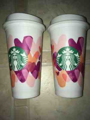 2 Starbucks Valentine 2020 Reusable Cups New - Sold on eBay Jan, 6th 2020 for $19.95