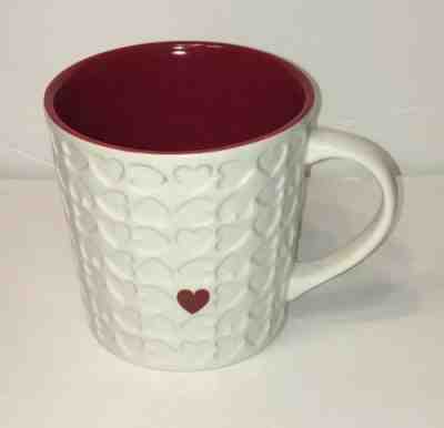 Starbucks 2007 Embossed Quilted Heart 16 oz  Coffee Cup Mug  EUC - Sold on eBay Jan, 6th 2020 for $18.99
