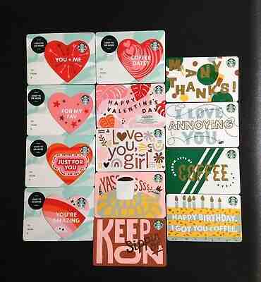 ???????? 2020 STARBUCKS " DIAMOND " & NO MARKER GIFT CARD ----- LOT OF 12 PCS. - NEW - Sold on eBay Jan, 6th 2020 for $25.98
