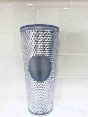 Starbucks 2019 BLING PLATINUM Studded Tumbler Venti 24oz Holiday Tumbler - Sold on eBay Jan, 6th 2020 for $23.09