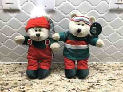 2 Starbucks Bearista Bears Plush 2019 Christmas Limited Edition New????10" Tall - Sold on eBay Jan, 6th 2020 for $79.99