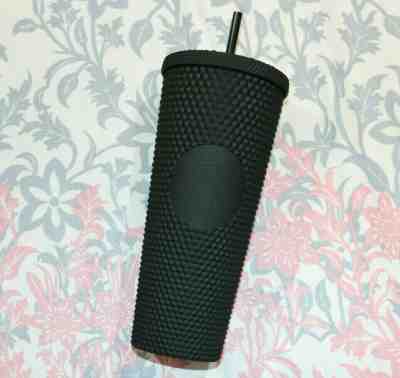 RARE Starbucks Venti Matte Black Gothic Studded Diamond FALL 2019 Tumbler Cup - Sold on eBay Jan, 6th 2020 for $90.00