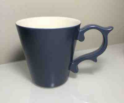 Starbucks 2013 Rococo TAZO Slate Blue Gray Tea Mug Cup Scroll Handle Teavana - Sold on eBay Jan, 6th 2020 for $27.99
