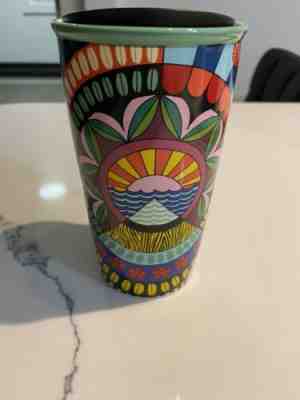 NEW Starbucks JESSIE And KATEY Ceramic Tumbler Traveler Coffee 12oz Mug 2018 - Sold on eBay Jan, 6th 2020 for $22.50