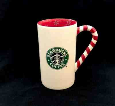 STARBUCKS 2009 Holiday Mug Hand Painted Candy Cane - Sold on eBay Jan, 6th 2020 for $19.99
