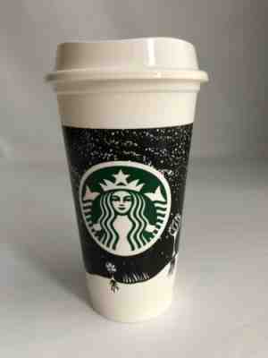 Starbucks Galaxy Reusable Travel To Go Cup With Lid- Ben Cowley Artist -NEW - Sold on eBay Jan, 6th 2020 for $19.99