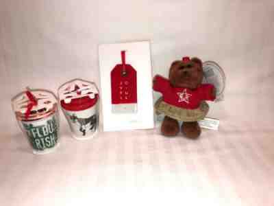 Starbucks Christmas Ornaments Lot 2017 & 2018 New Fox Bearista Joy-Full Flourish - Sold on eBay Jan, 6th 2020 for $16.49