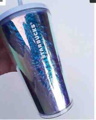 STARBUCKS 2019 Holiday IRIDESCENT Cold Cup Tumbler 16oz NEW - Sold on eBay Jan, 6th 2020 for $20.00