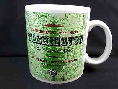 Starbucks State Series coffee mug Washington State #42 1999 18 oz - Sold on eBay Jan, 6th 2020 for $23.50