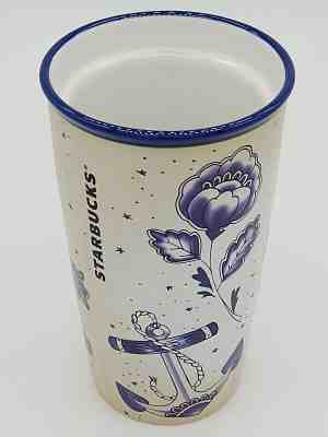 Starbucks 2016 Tattoo Sailor Siren Mermaid Ceramic Tumbler Travel Mug - No Lid - Sold on eBay Jan, 6th 2020 for $45.00
