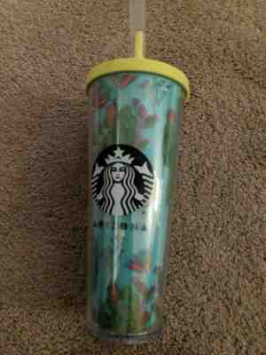  Starbucks - ARIZONA - Cactus Print - Acrylic Cold Cup Tumbler NEW FREE SHIP - Sold on eBay Jan, 6th 2020 for $36.95