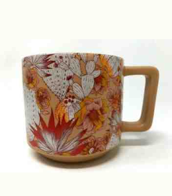 NEW Pink Flower & Cactus Floral Stackable Ceramic Starbucks Coffee Mug 14oz 2019 - Sold on eBay Jan, 6th 2020 for $22.99