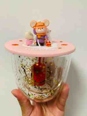 Starbucks 2020 China Chinese New Year Rat 14oz Cute Rat Tea Strainer Glass Mug - Sold on eBay Jan, 6th 2020 for $31.99