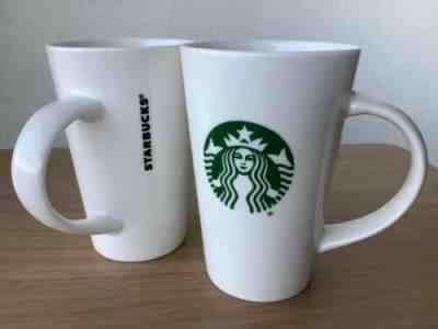 Starbucks Coffee Mugs Cups Set of 2 Tall 12 Ounces Mermaid 2 Tails Classic Logo - Sold on eBay Jan, 6th 2020 for $30.00