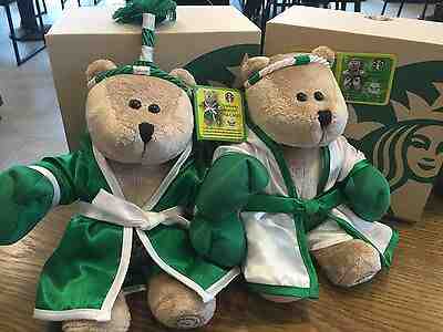 STARBUCKS COFFEE BEARISTA MUAY THAI SET BEAR 2016 BOXER BOXING NEW WITH TAG - Sold on eBay Jan, 6th 2020 for $71.00