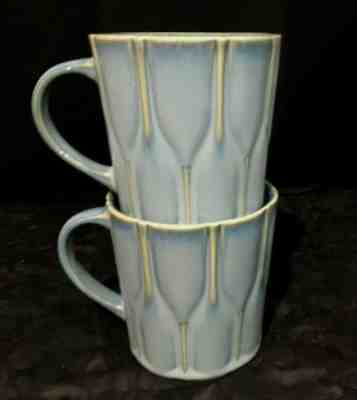 (2) 2010 Starbucks Lucky Bamboo Mug Cup Teal Blue New Bone China - Sold on eBay Jan, 6th 2020 for $22.99