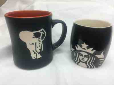  Starbucks Mugs-Etched Elephant/Etched Mermaid - Sold on eBay Jan, 6th 2020 for $35.00