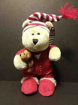 Starbucks Bearista Bear Boy Red Pajamas Plush Stuffed 2007 10” Tall-Free Ship - Sold on eBay Jan, 6th 2020 for $16.99
