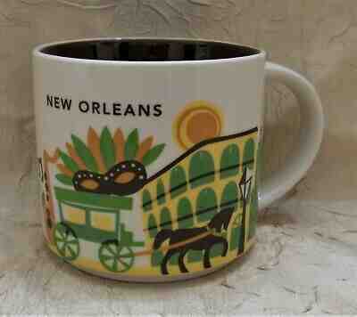 Starbucks 2015 New Orleans You Are Here Collection Coffee Mug 14 fl. oz. Cup LA - Sold on eBay Jan, 6th 2020 for $24.95