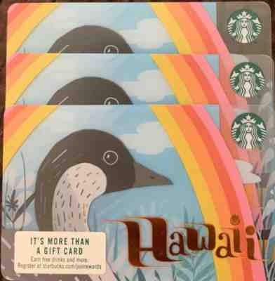RARE LOT OF TEN (10) 2019 Starbucks HAWAII NENE GOOSE Gift Card HAWAII ONLY - Sold on eBay Jan, 6th 2020 for $15.95