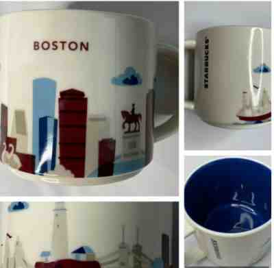 Starbucks Cup Mug Boston City Collection Coffee 2013 14 oz - Sold on eBay Jan, 5th 2020 for $25.49