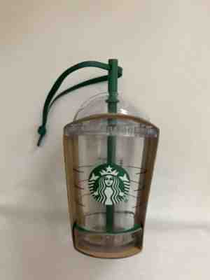 Starbucks Coffee Clear Cold Cup To Go Tumbler Holiday Christmas ORNAMENT 2016 - Sold on eBay Jan, 5th 2020 for $15.00