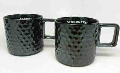 Starbucks Limited Edition 2019 Black Dimple 12 Ounce Coffee Mugs Set Of Two New - Sold on eBay Jan, 5th 2020 for $32.99