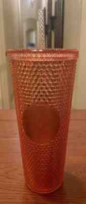 Starbucks Rose Gold Studded Tumbler SKU Radiant Iridescent Sparkling 24oz - Sold on eBay Jan, 5th 2020 for $50.00