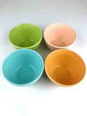 Starbucks Set of 4 Ribbed Ice Cream Bowls Pastel Colors 2006 Retro - Sold on eBay Jan, 5th 2020 for $31.49