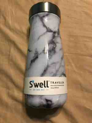 Starbucks Swell Traveler Insulated Stainless Steel Thermos Marble 16 Oz - Sold on eBay Jan, 5th 2020 for $15.00