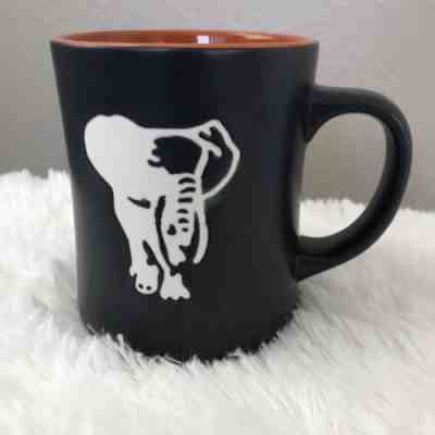 STARBUCKS RARE 2011 KENYA ELEPHANT CUP MUG BLACK WITH ORANGE INTERIOR Coffee - Sold on eBay Jan, 5th 2020 for $27.78