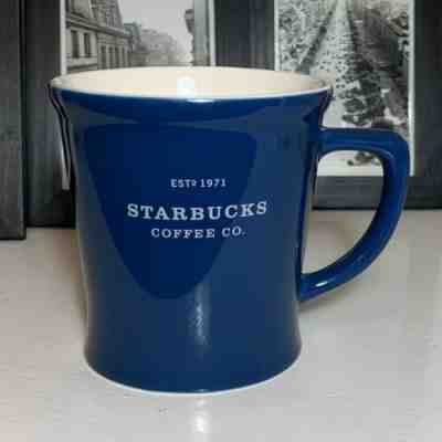 STARBUCKS COFFEE CO. 2008 Estd.1971 Blue White 18 oz. Oversized Cup Mug Rare EUC - Sold on eBay Jan, 5th 2020 for $20.20