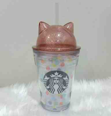 Starbucks Cold Cup Tumbler Cat Dome Lid Glitter 2019 12 oz. TH Free Tracking - Sold on eBay Jan, 5th 2020 for $22.59