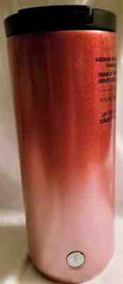 Starbucks 2019 Red to Pink Ombre Stainl. Steel Vac. Insul. Tumbler, 12 ozs  - Sold on eBay Jan, 5th 2020 for $27.95