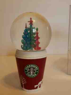 Rare Starbucks 2006 Holiday Snow Globe Ornament Red To Go Cup Christmas Tree - Sold on eBay Jan, 5th 2020 for $25.00