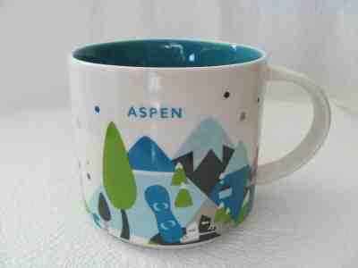 STARBUCKS Retired Aspen Colorado “You Are Here” Mug 2016 14oz Coffee Cup - Sold on eBay Jan, 5th 2020 for $16.99