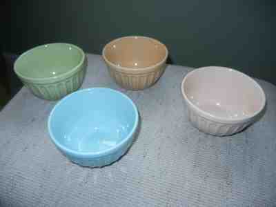 Starbucks Set of 4 "2006 Ribbed Ceramic Pastel Ice Cream Bowls" - Sold on eBay Jan, 5th 2020 for $22.00