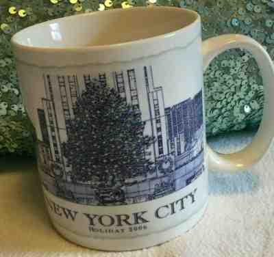  Starbucks New York City Holiday Mug 2006 Christmas Cup Rockefeller Center- RARE - Sold on eBay Jan, 5th 2020 for $49.00