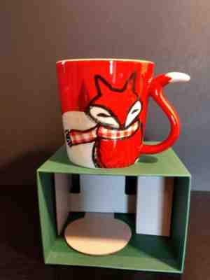 Starbucks 2016 Fox Mug With Tail Handle And Scarf With Tags and Gift Box. - Sold on eBay Jan, 5th 2020 for $24.99