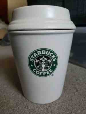 Bed Bath Beyond STARBUCKS CANISTER Ceramic To Go Cup Cookie Jar 2010 - Sold on eBay Jan, 5th 2020 for $19.99