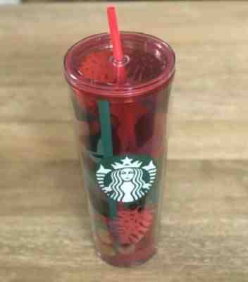 NEW STARBUCKS 2019 Red, Green & Gold Cold Cup Tumbler WINTER HOLIDAY LE 24 oz - Sold on eBay Jan, 5th 2020 for $29.99