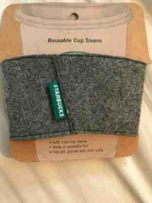 Starbucks Vintage Retired Coffee Cup Sleeve Reusable Pocket Wool - Sold on eBay Jan, 5th 2020 for $19.99