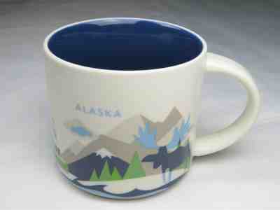 Starbucks Mug Cup Coffee Tea Alaska Collection Moose Orca Whale Snow Mountains  - Sold on eBay Jan, 5th 2020 for $17.52