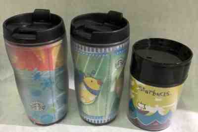Lot 3 Starbucks Coffee 8oz Cup Mug 2 Barista Tumbler 2001, 1 Thermal Travel 1998 - Sold on eBay Jan, 5th 2020 for $20.99